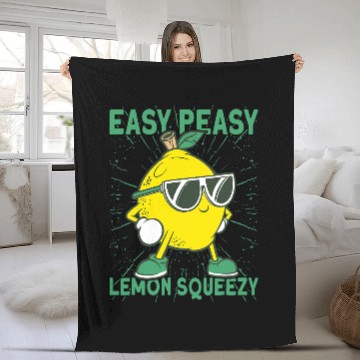 Discover Easy Peasy Lemon Squeezy Lemonade Stand Crew 1 Fleece Blankets
