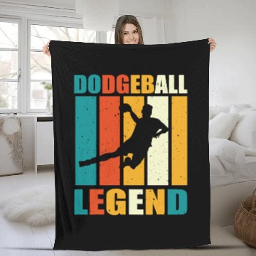 Discover Dodgeball Legend Apparel dodges Ball Player Fleece Blankets