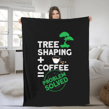 Discover CF Coffee Tree Shaping Coffee Problem Solved Bonsai Pruning Fleece Blankets