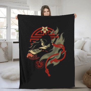 Discover Disney Mulan Fighting Spirit Graphic Hawaiians Fleece Blankets