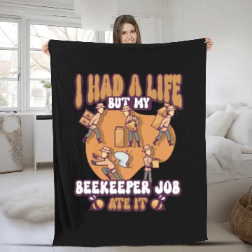 Discover Bee Beekeeping Honey Bee Beekeeping Honeybee Beekeeping 649 Beekeeper Fleece Blankets