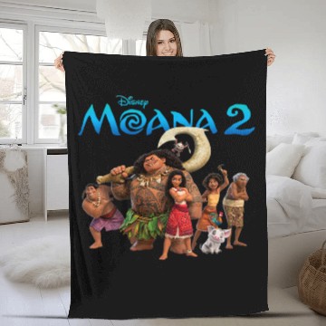 Discover Disney Moana 2 Oceania Adventure Big Crew Panel Baseball Tees Fleece Blankets
