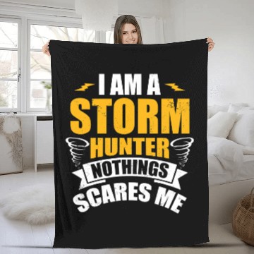 Discover Otters Storm Hunter Design for Tornado Hunter Storm Spotters 8 Fleece Blankets
