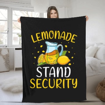 Discover Lemonade Crew Citrus Summer Lemonade Stand Security Fleece Blankets