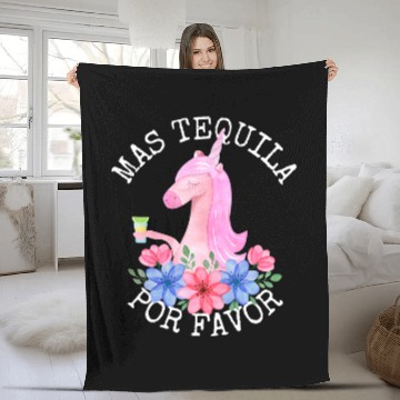 Discover Unicorns Cinco De Mayo Tequila Fleece Blankets
