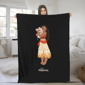 Discover Disney Moana and Pua Hawaiians Fleece Blankets