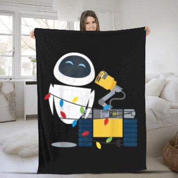 Discover Disney Pixar Wall-E Eve Christmas Light Wrap Graphic Fleece Blankets
