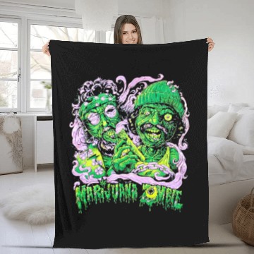 Discover Marijuana Zombie Cheech & Chong Graphic Fleece Blankets