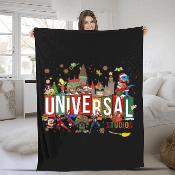 Discover Universal Studios Christmas Baseball Jerseys, Disneyland Christmas Fleece Blankets