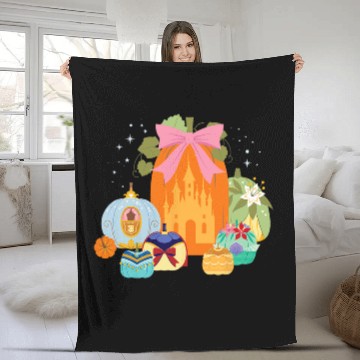 Discover Disney Princess Pumpkins Fall Princesses and Pumpkin Castle Baseball Tees Fleece Blankets