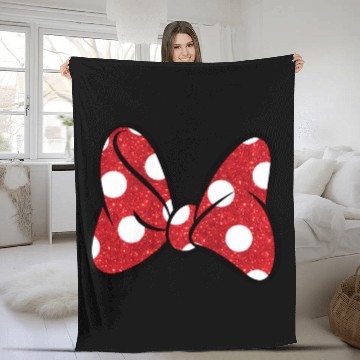 Discover Disney Minnie Mouse Big Bow Zip Fleece Blankets