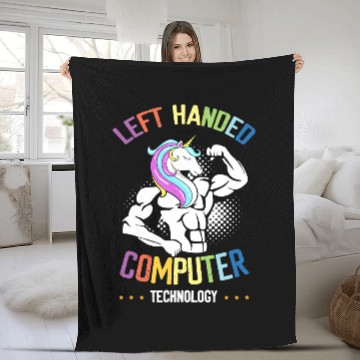 Discover Unicorns LeftHanded Computer Technology Unicorns XRay MRI CT Fleece Blankets