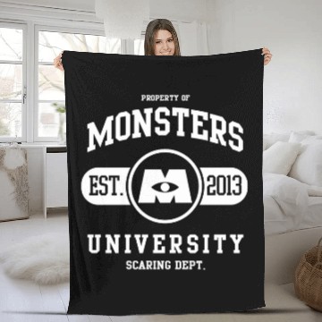 Discover disney Pixars monsters university est 2013 logo pullover Hawaiians Fleece Blankets