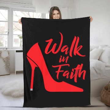 Discover Womens Walk In Faith Based Apparel Plus Size Christian Believer Fleece Blankets Fleece Blankets