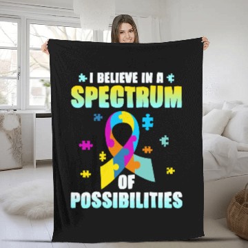 Discover I Believe In A Spectrum Of Possibilities Fleece Blankets