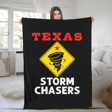 Discover Tornado Chaser Texas Storm Chasers Meteorologist Weather Fleece Blankets