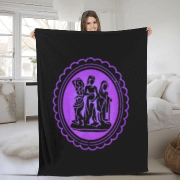 Discover Marvels Agatha All Along Disneyss Agatha Harkness Witch Brooch Fleece Blankets