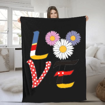 Discover Disney LOVE Zip Fleece Blankets