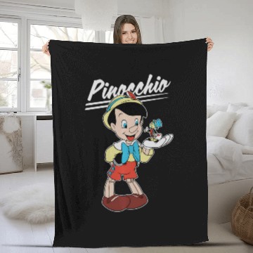 Discover Disney Pinocchio And Jiminy Cricket Baseball Tees Fleece Blankets