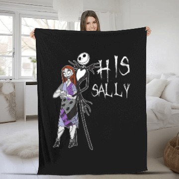 Discover Disney The Nightmare Before Christmas His Sally Fleece Blankets