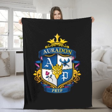 Discover Disney Descendants Auradon Prep Crest Zip Fleece Blankets