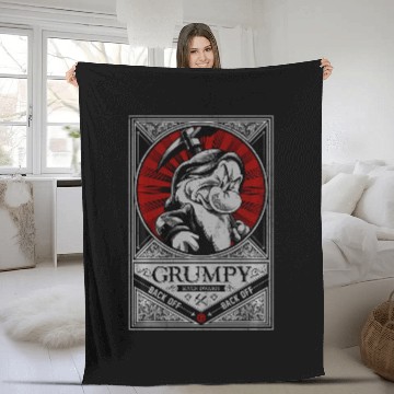 Discover Disney Grumpy Grumpster Dwarf Fleece Blankets