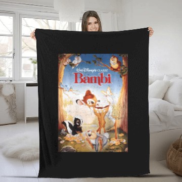 Discover Disney Bambi Friendships Poster Fleece Blankets