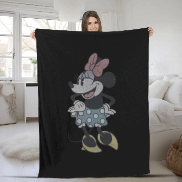 Discover Disney Mickey And Friends Minnie Mouse Retro Dancing Pose Fleece Blankets