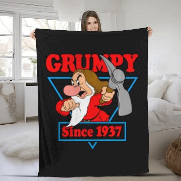 Discover Disney Snow White Grumpy Since 1937 Triangle Zip Fleece Blankets