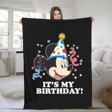Discover Disney Mickey Mouse Its My Birthday Fleece Blankets