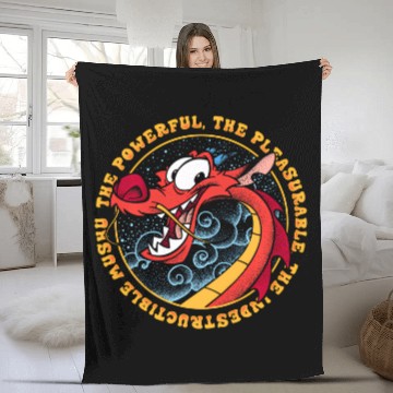 Discover Disney Mulan The All Powerful Mushu Zip Fleece Blankets