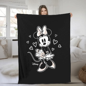Discover Disney - Minnie Hearts Fleece Blankets