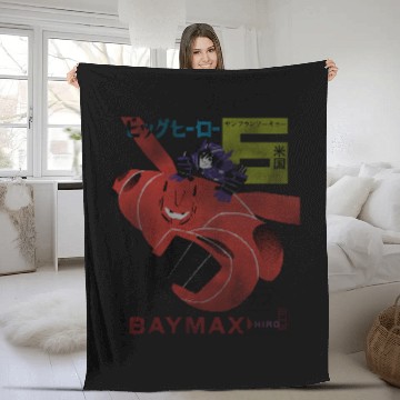 Discover Disney Big Hero 6 Hiro Baymax Epic Flight Distressed Epic Fleece Blankets