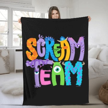 Discover Disney and Pixar’s Monsters, Inc. Scream Team Ha Fleece Blankets