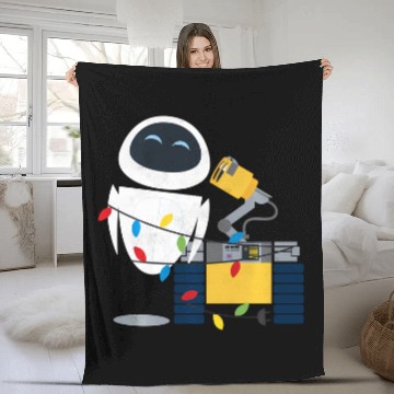 Discover Disney Pixar Wall-E Eve Christmas Light Wrap Fleece Blankets