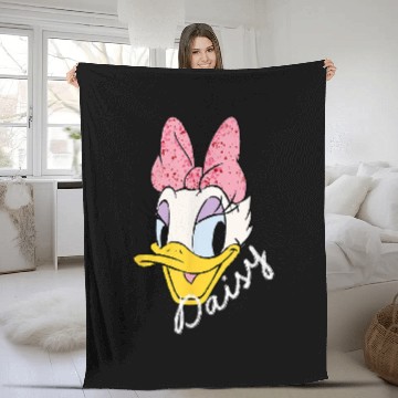 Discover Disneyss Daisy Duck Sassy Glamorous Speckled Bow And Name Fleece Blankets