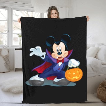 Discover Disney Halloween Mickey Mouse Vampire Fleece Blankets