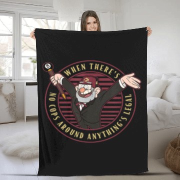 Discover Disney Gravity Falls When There's No Cops Anythi Fleece Blankets