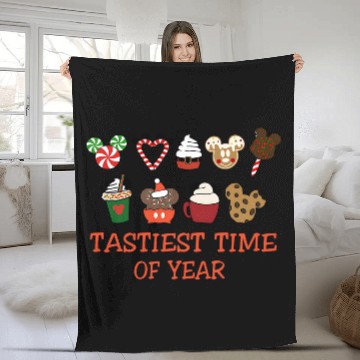 Discover Christmas Disney Snacks 3D Fleece Blankets