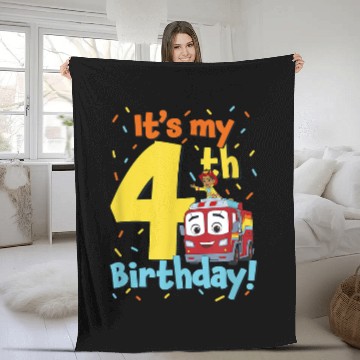 Discover Disney Firebuds Its My 4th Birthday Flash Bo Cel Fleece Blankets
