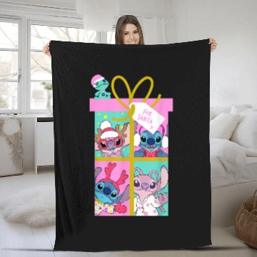 Discover Disneyss Lilo Stitch Christmas Angel Stitch Gift For Santa Baseball Tees Fleece Blankets
