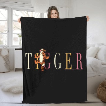 Discover Disney Winnie The Pooh Tigger Simple Text Fleece Blankets