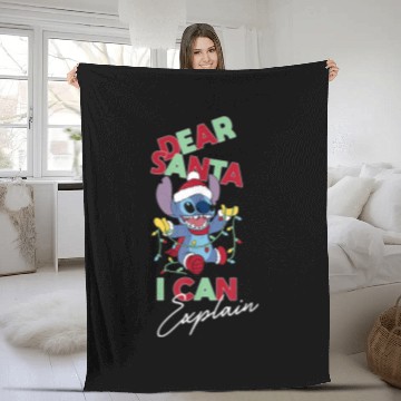 Discover Disneyss Lilo Stitch Christmas Dear Santa I Can Explain Fleece Blankets