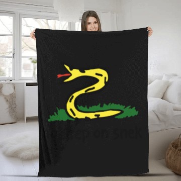 Discover No Step On Snek Fleece Blankets