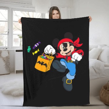 Discover Disney Halloween Mickey Mouse Pirate 3D Fleece Blankets