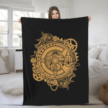 Discover Chrono Trigger Clock Epoch - Chrono Trigger - Fleece Blankets