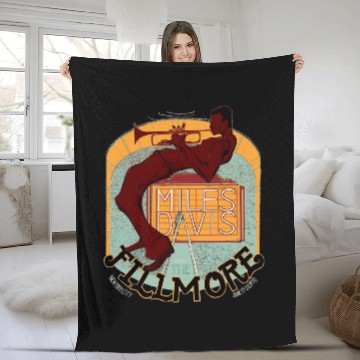 Discover Miles Davis at the Fillmore Fleece Blankets
