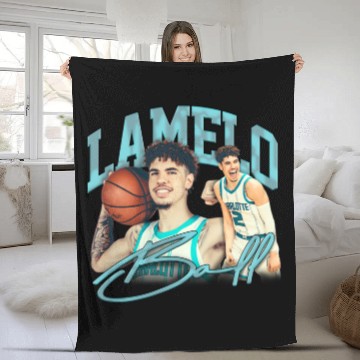 Discover LaMelo Ball Vintage - Lamelo Ball - Fleece Blankets