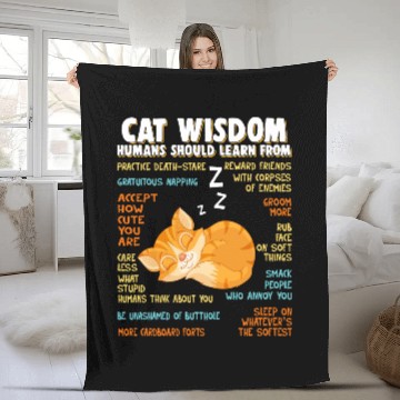 Discover Cat Wisdom Human Should Learn From Fleece Blankets