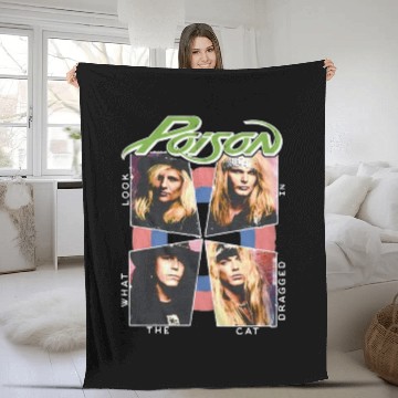 Discover A&e Designs Poison Look What The Cat Dragged In Baseball Fleece Blankets